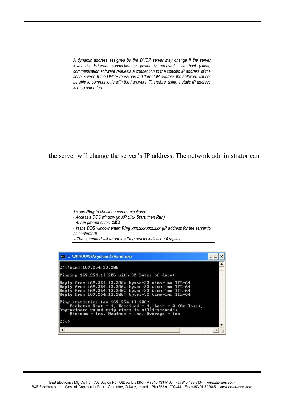 Ip address | B&B Electronics ESR904 - Manual User Manual | Page 43 / 89