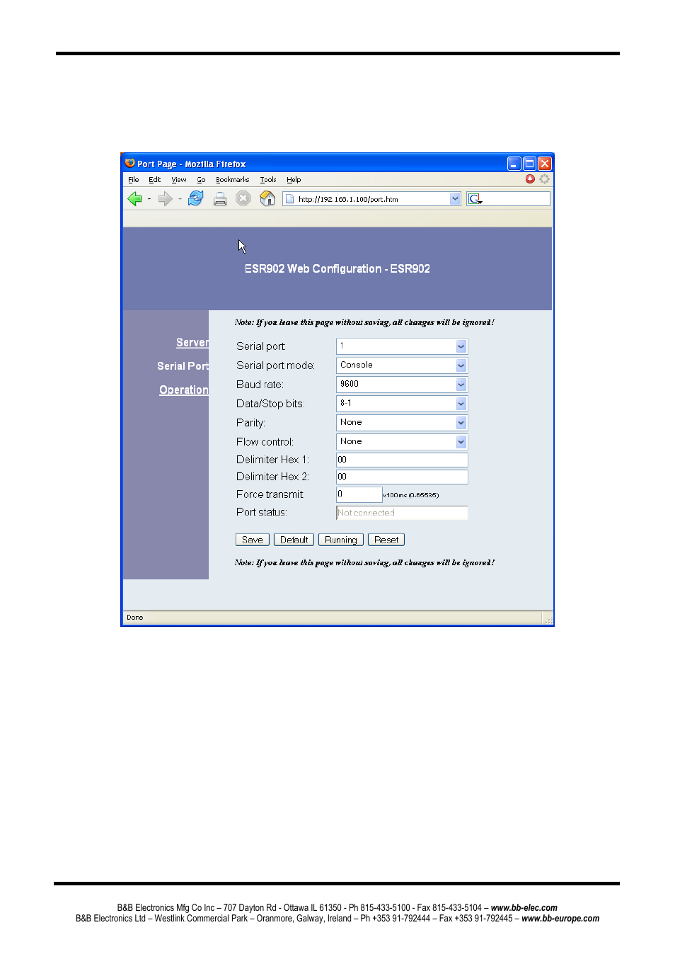 B&B Electronics ESR904 - Manual User Manual | Page 68 / 89