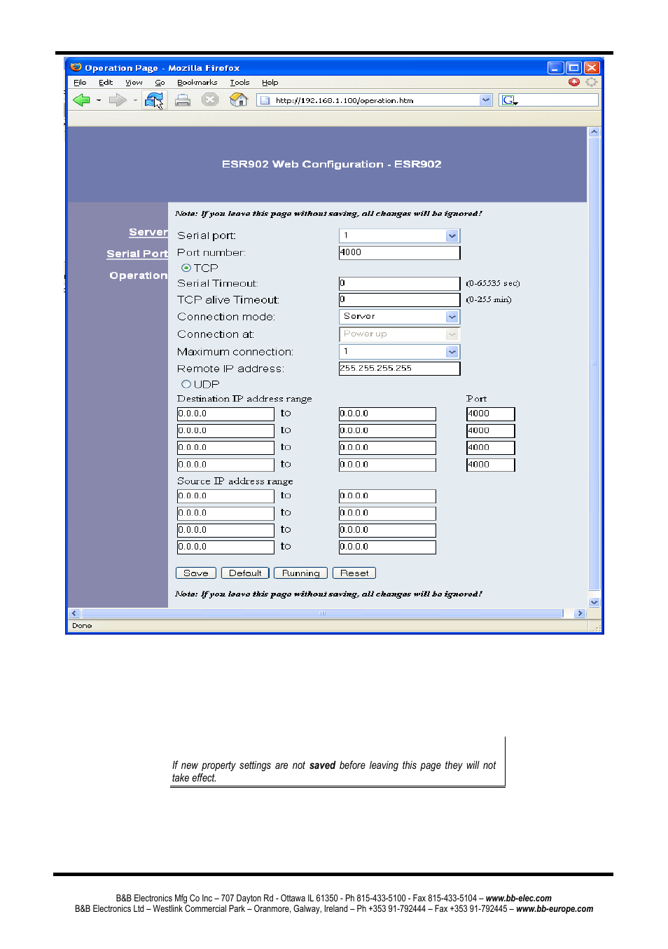 B&B Electronics ESR904 - Manual User Manual | Page 69 / 89