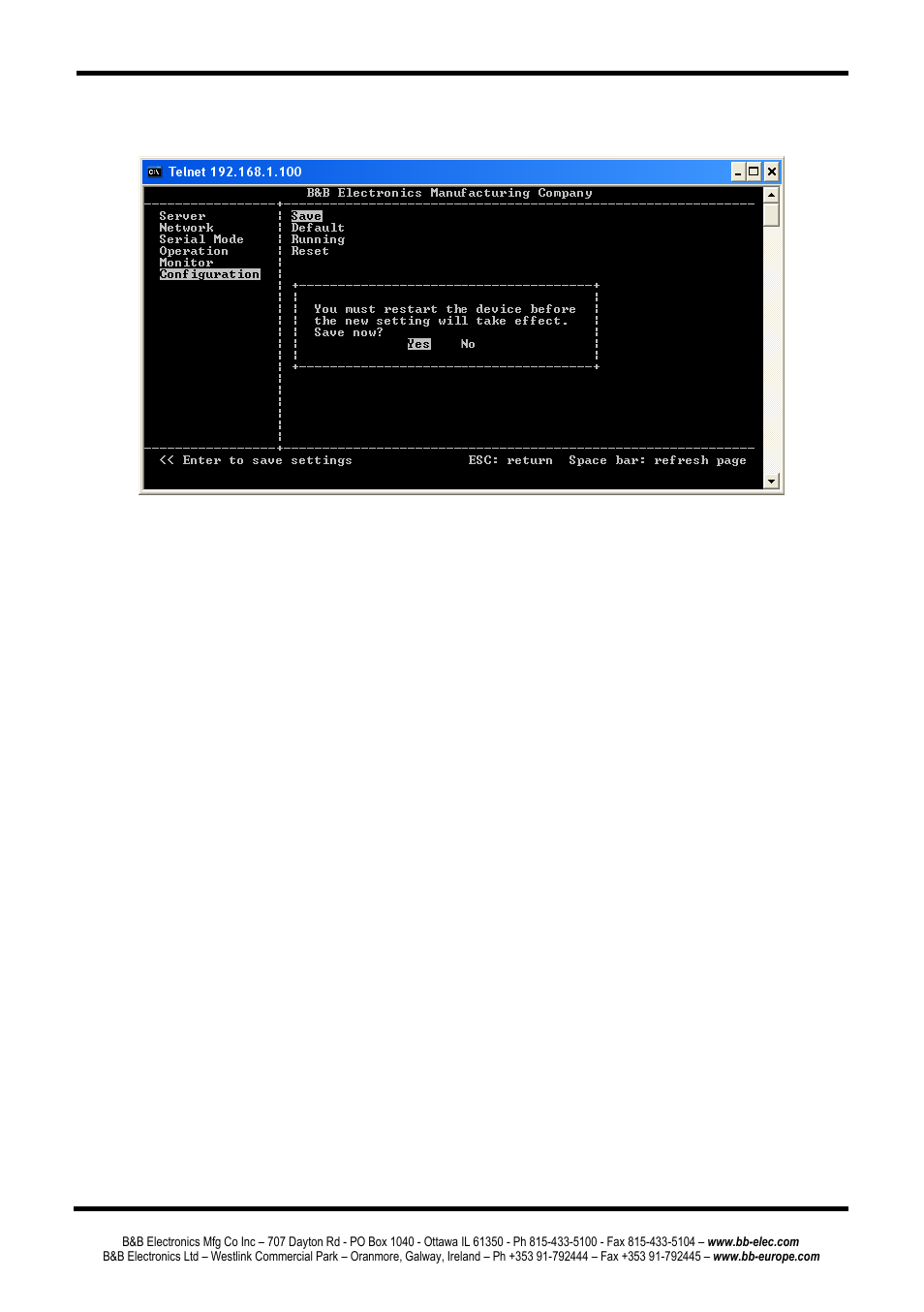 B&B Electronics ESR904 - Manual User Manual | Page 74 / 89