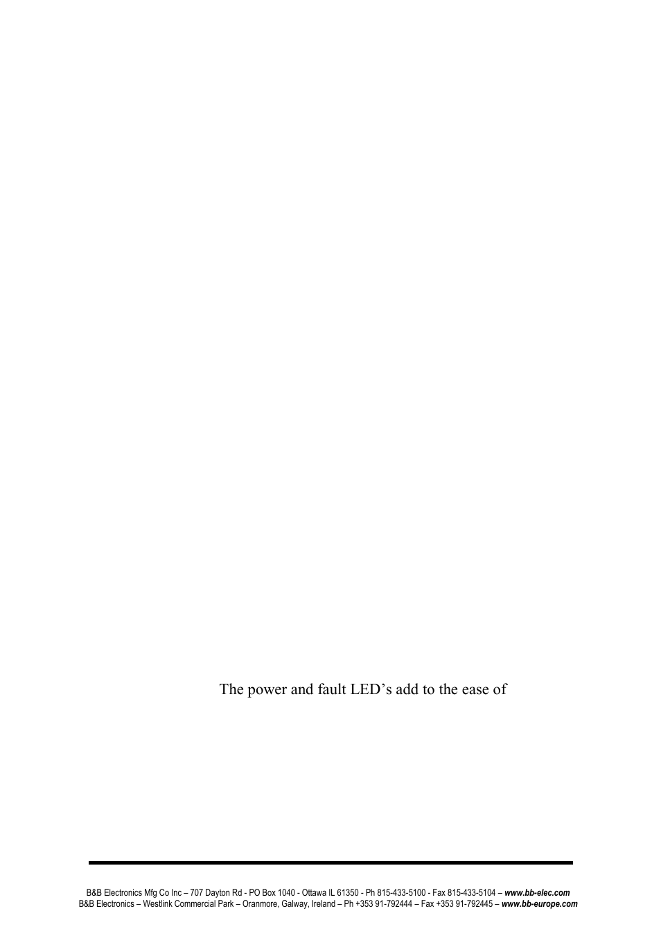 Overview | B&B Electronics EIR408-T - Manual User Manual | Page 5 / 19