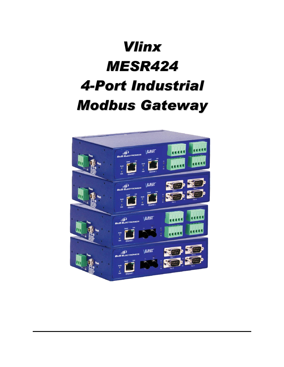 B&B Electronics MESR424T_D-MT_D-SC - Manual User Manual | 71 pages