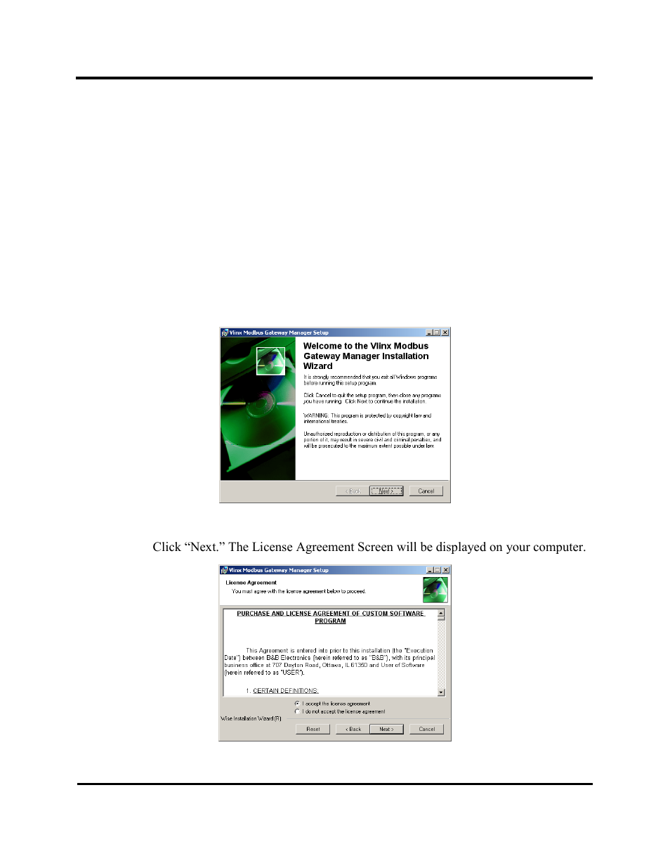 Mesr424 modbus gateway configuration connections, Installing modbus configuration manager software | B&B Electronics MESR424T_D-MT_D-SC - Manual User Manual | Page 18 / 71