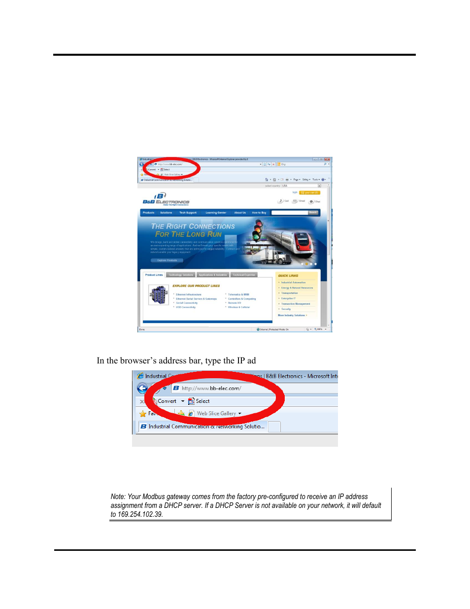 Configuring with the web interface | B&B Electronics MESR424T_D-MT_D-SC - Manual User Manual | Page 36 / 71