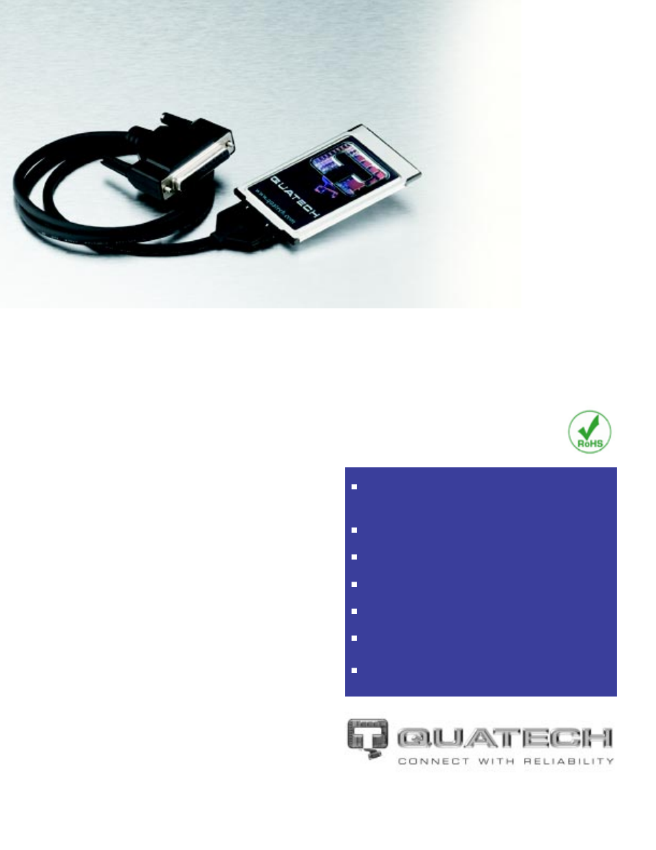 Quatech SPP-100 User Manual | 2 pages