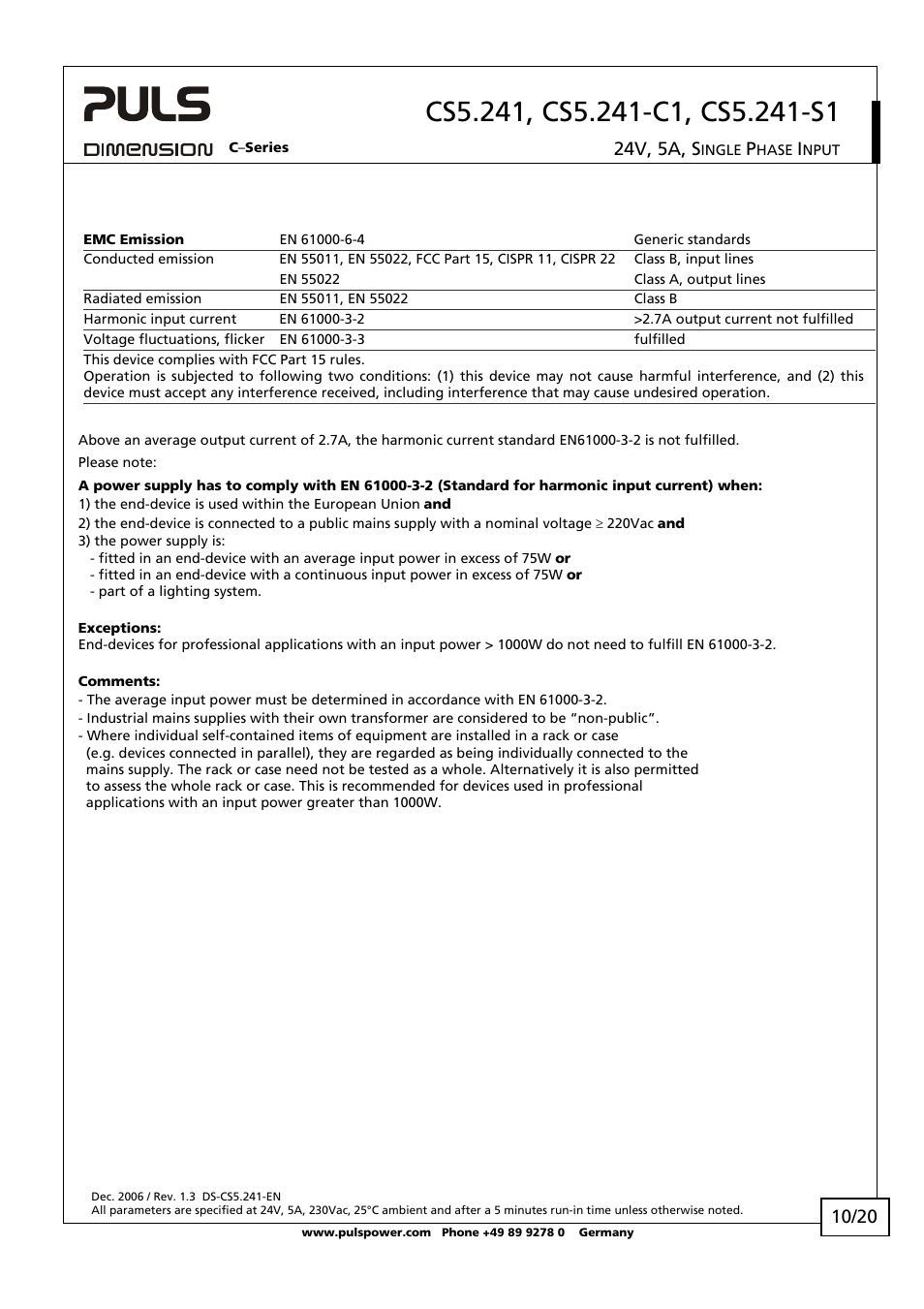 24v, 5a, s | B&B Electronics NTPS-24-5 - Datasheet User Manual | Page 10 / 20