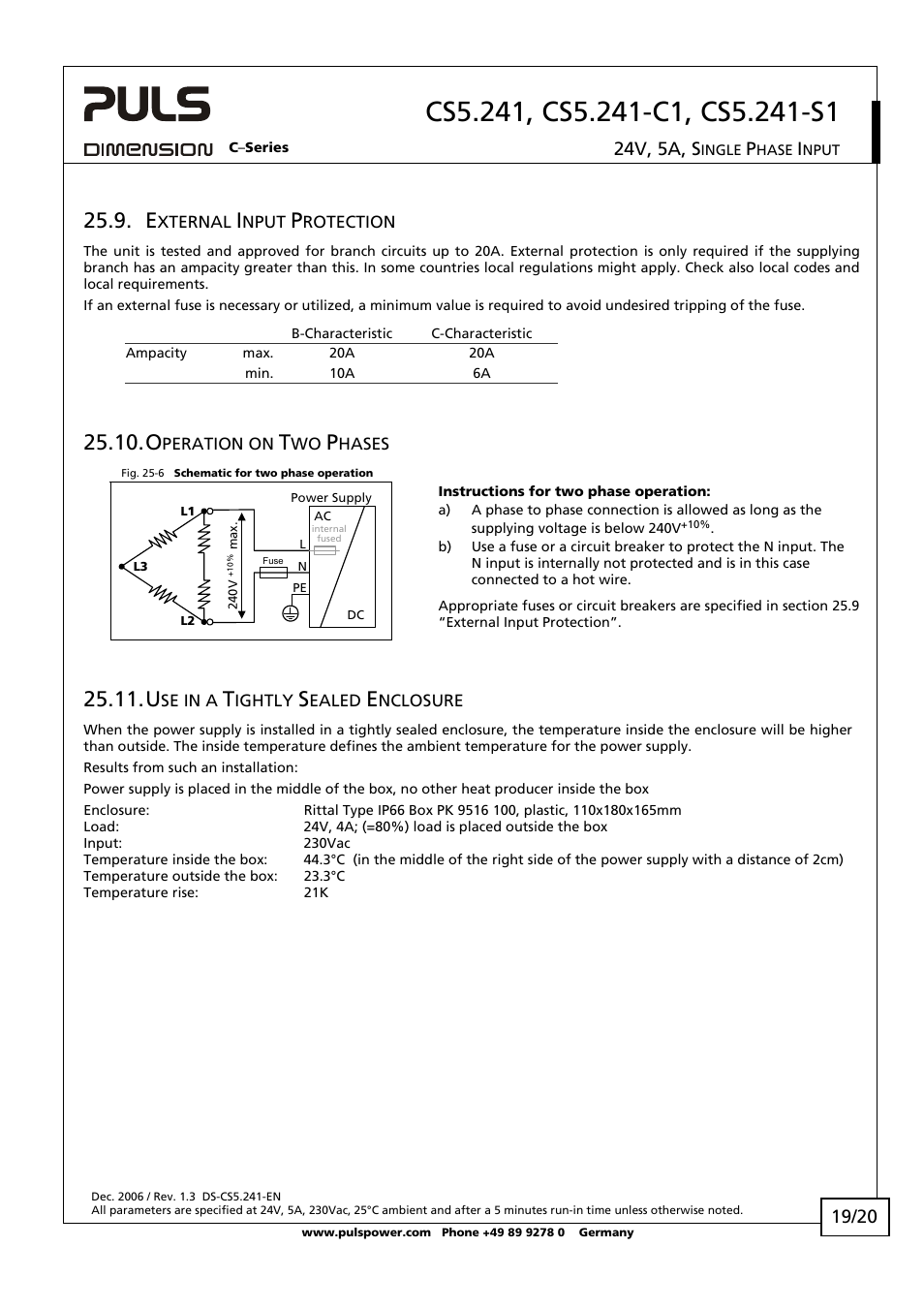 24v, 5a, s | B&B Electronics NTPS-24-5 - Datasheet User Manual | Page 19 / 20