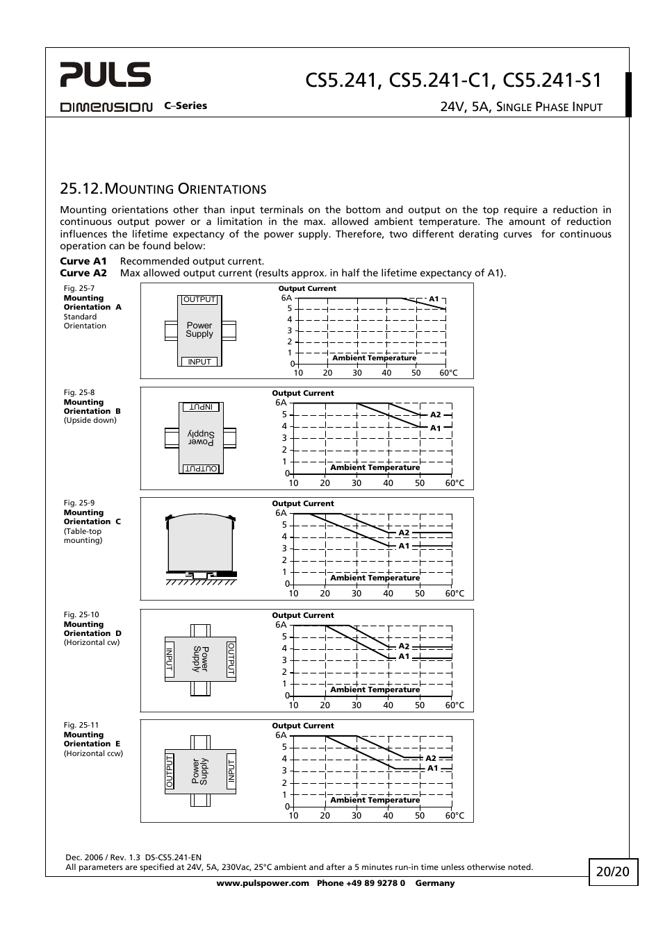 24v, 5a, s, Ounting, Rientations | B&B Electronics NTPS-24-5 - Datasheet User Manual | Page 20 / 20