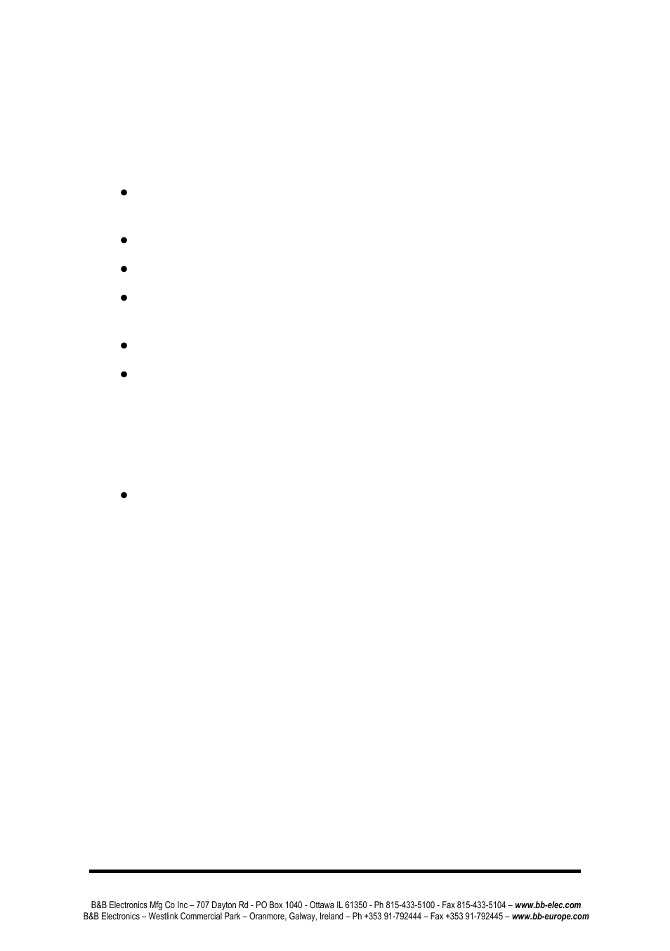 B&B Electronics 232BSS4 - Manual User Manual | Page 24 / 45