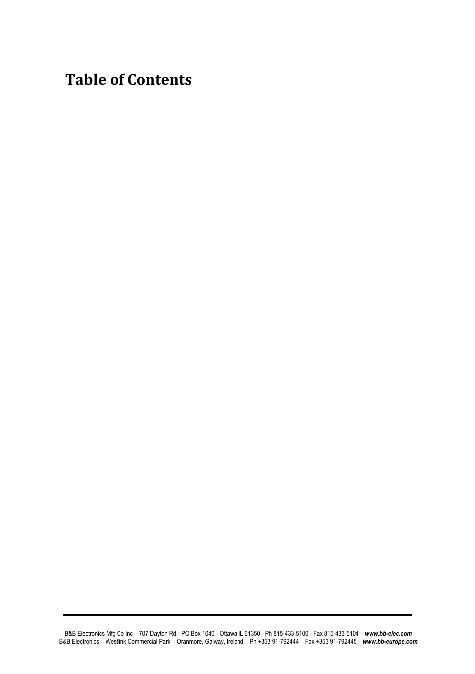 B&B Electronics ZP24D-250RM-SR - Manual User Manual | Page 3 / 70