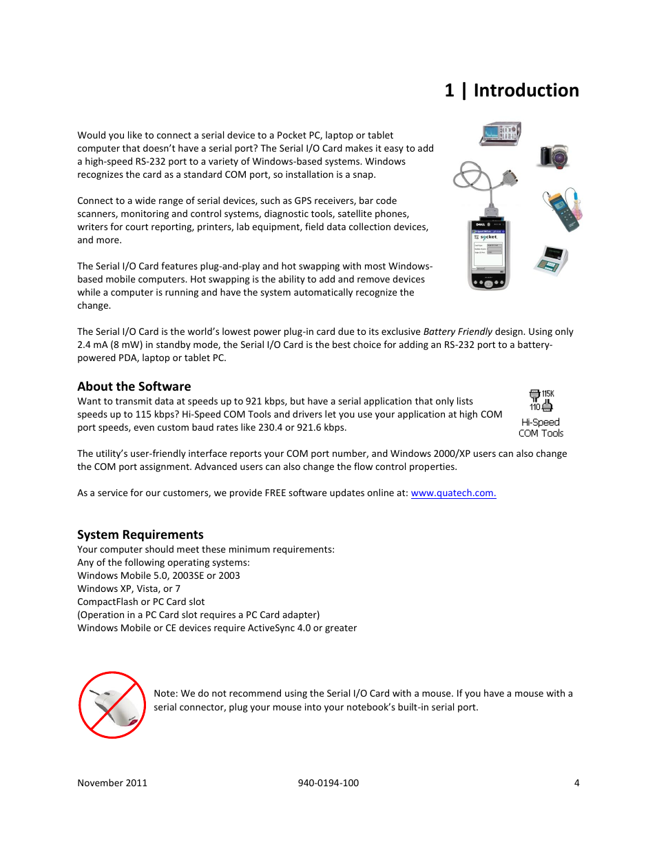 1 | introduction, About the software, System requirements | B&B Electronics SL2736-698 - Manual User Manual | Page 4 / 29