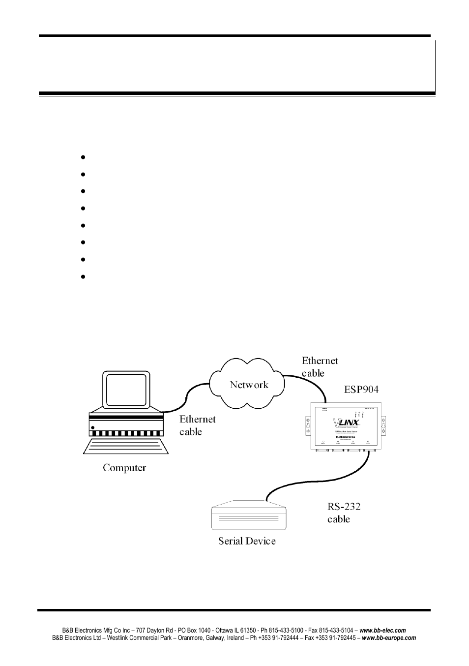 Chapter 4: using esp manager, Ardware, Etup | B&B Electronics ESP904 - Manual User Manual | Page 27 / 90