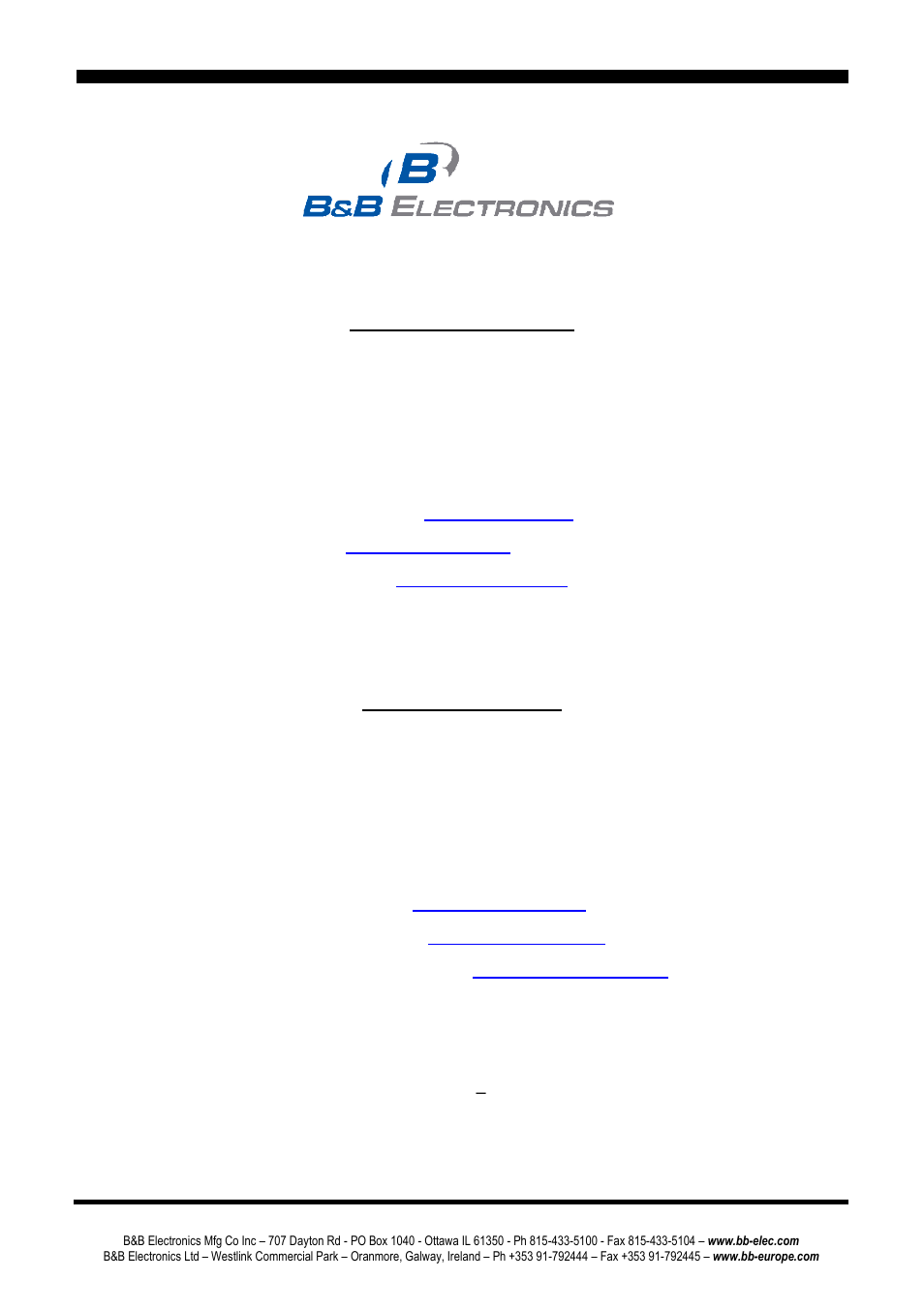 B&B Electronics ESP904 - Manual User Manual | Page 3 / 90