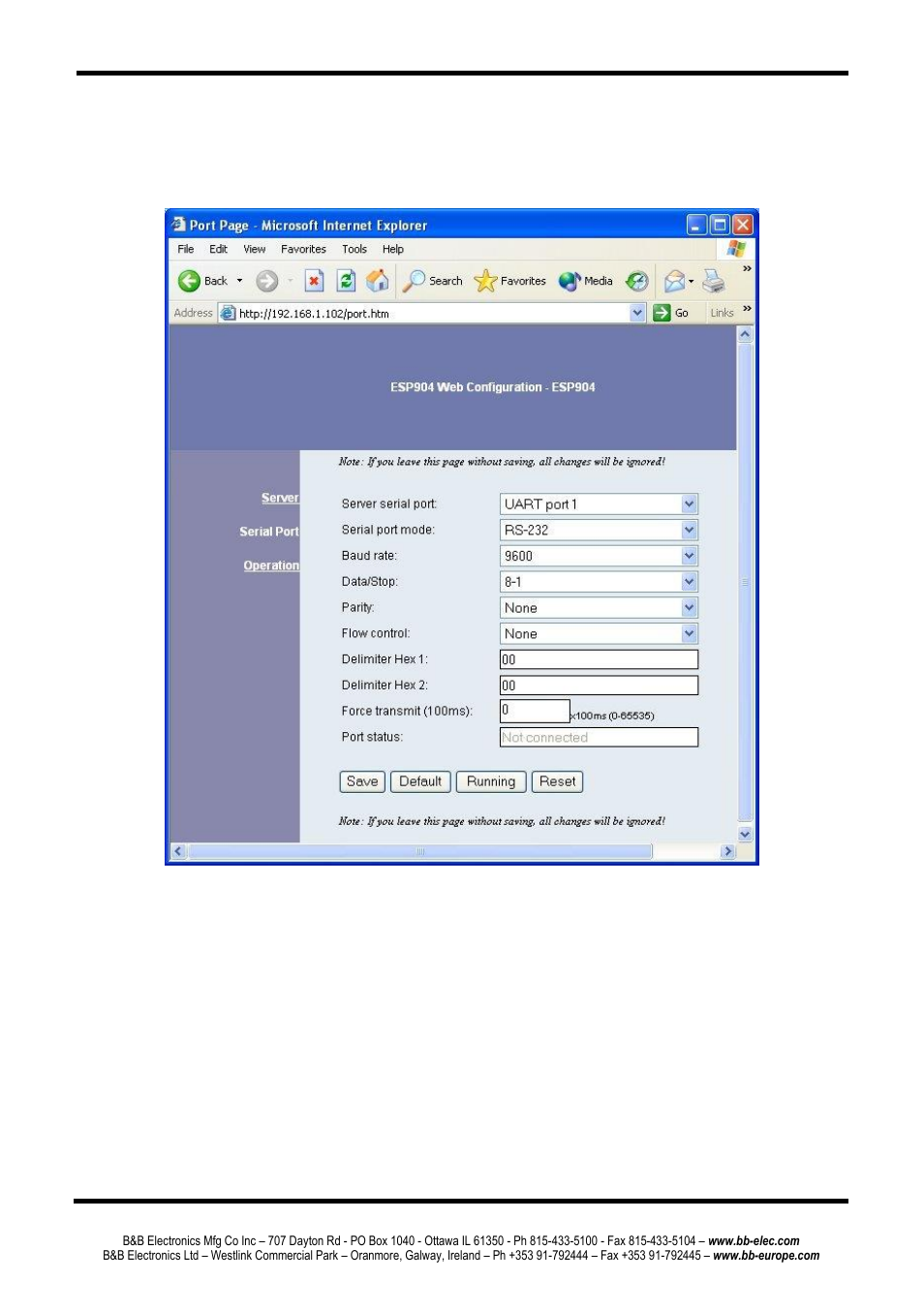 B&B Electronics ESP904 - Manual User Manual | Page 66 / 90