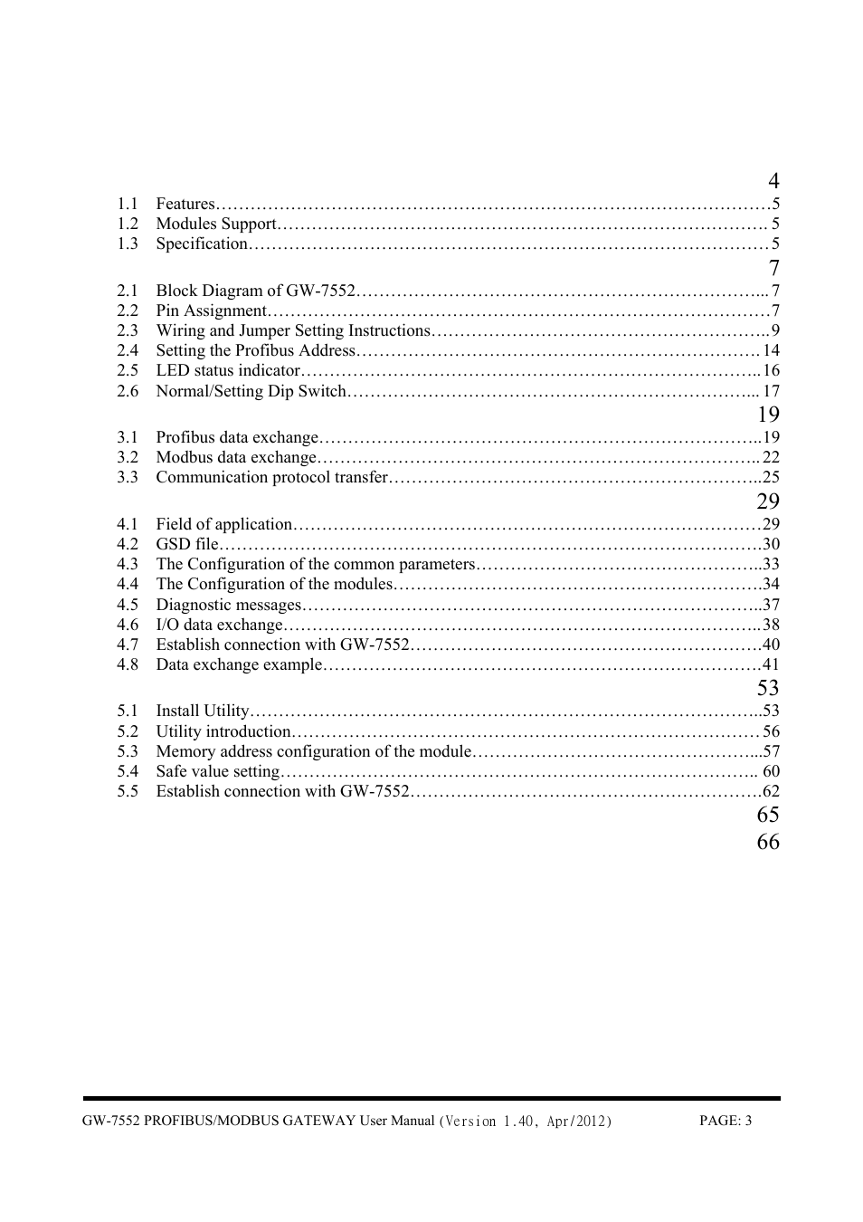 B&B Electronics GW-7552 - Manual User Manual | Page 3 / 67