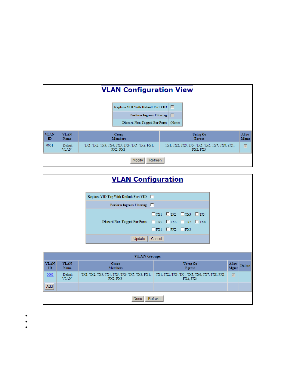 Vlan – configuration | B&B Electronics 711FX3-ST - Manual User Manual | Page 58 / 155