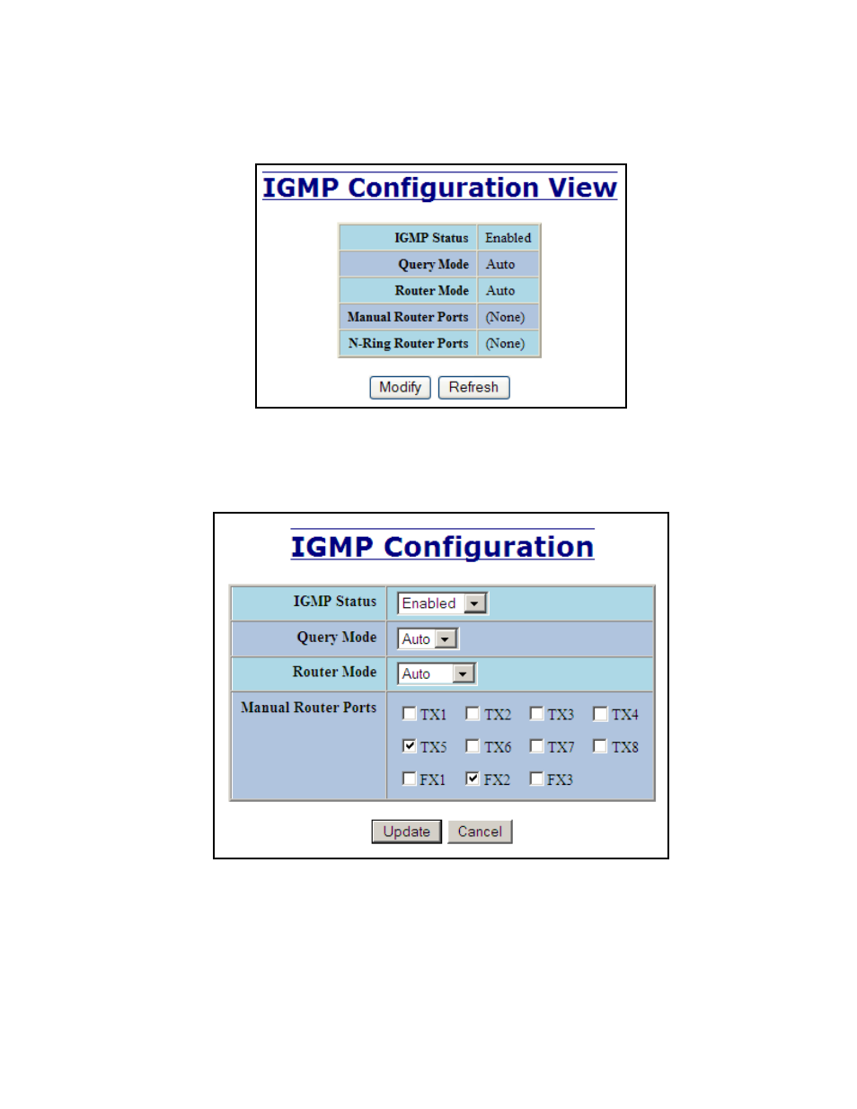 Igmp – configuration | B&B Electronics 711FX3-ST - Manual User Manual | Page 71 / 155