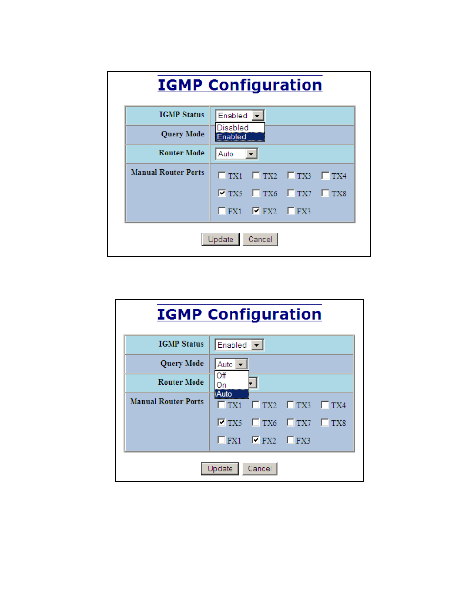 Igmp – configuration, continued | B&B Electronics 711FX3-ST - Manual User Manual | Page 72 / 155