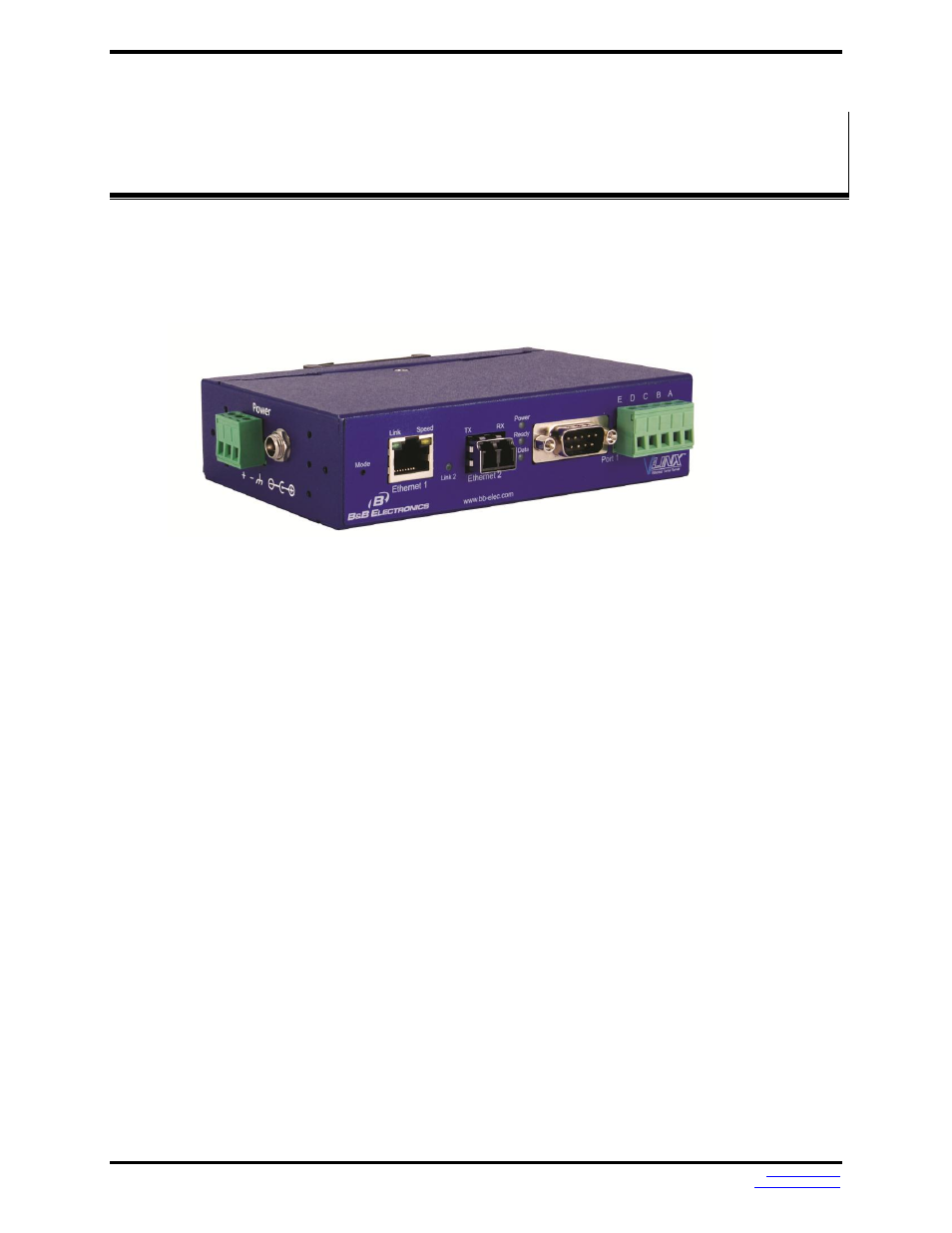 B&B Electronics VESR321_ML_SL - Manual User Manual | Page 5 / 43