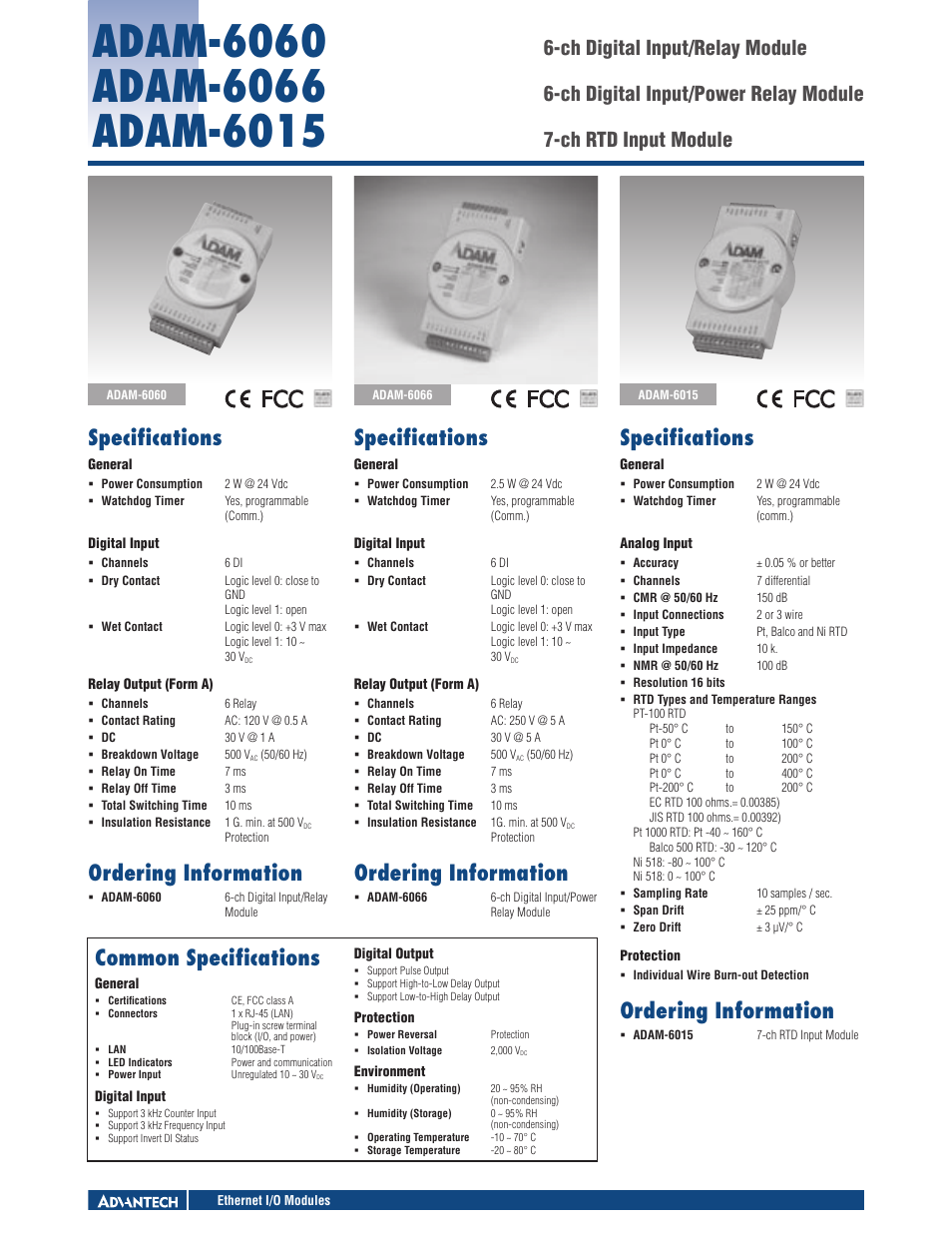 B&B Electronics ADAM-6066 - Datasheet User Manual | 1 page