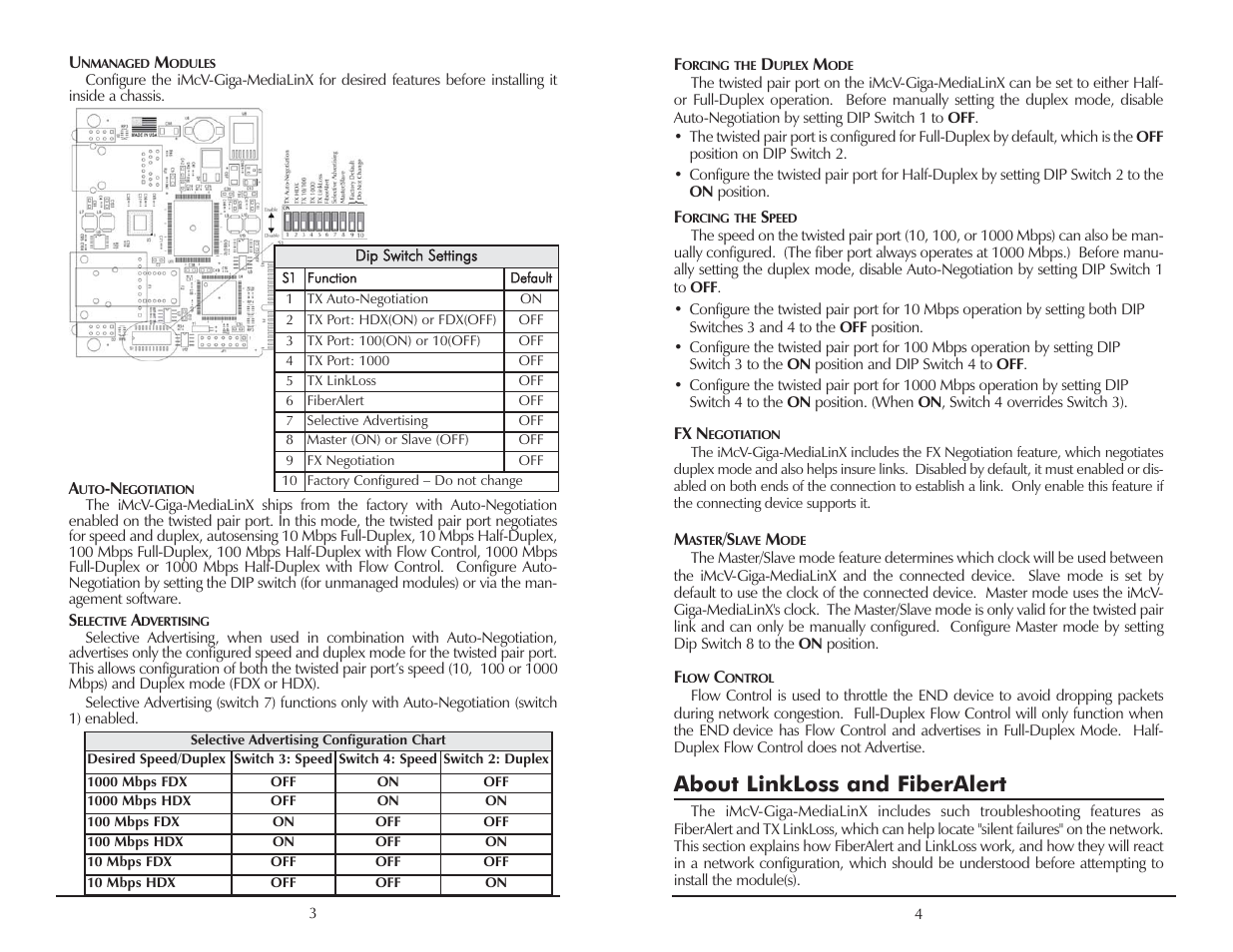 About linkloss and fiberalert | B&B Electronics 856-18901 - Manual User Manual | Page 6 / 12
