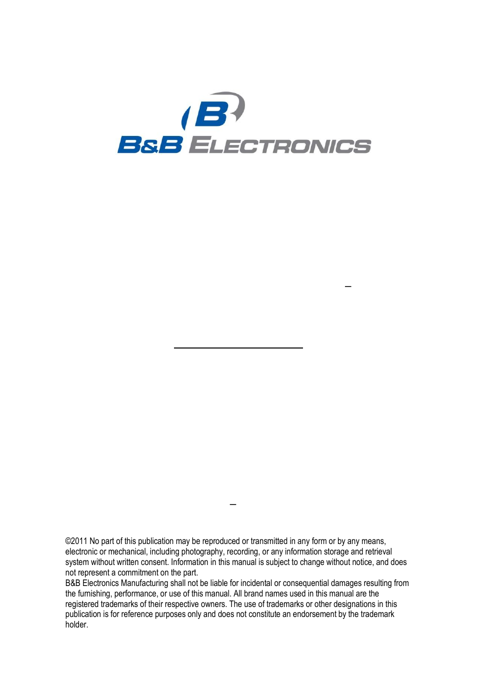 B&B Electronics ESW208 Series - Quick Start Guide User Manual | Page 2 / 20