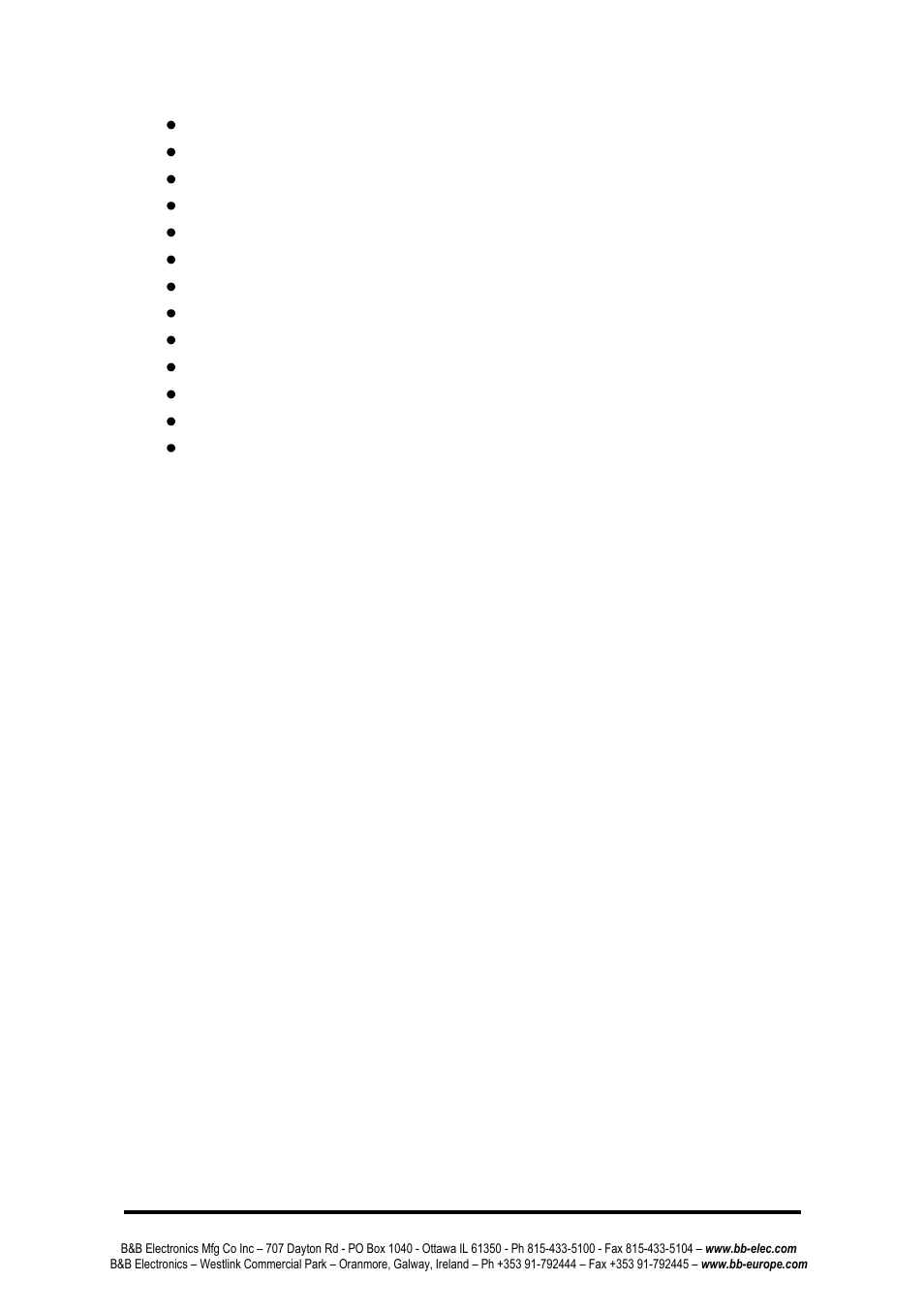 Esw205/208, Features | B&B Electronics ESW208 Series - Quick Start Guide User Manual | Page 6 / 20