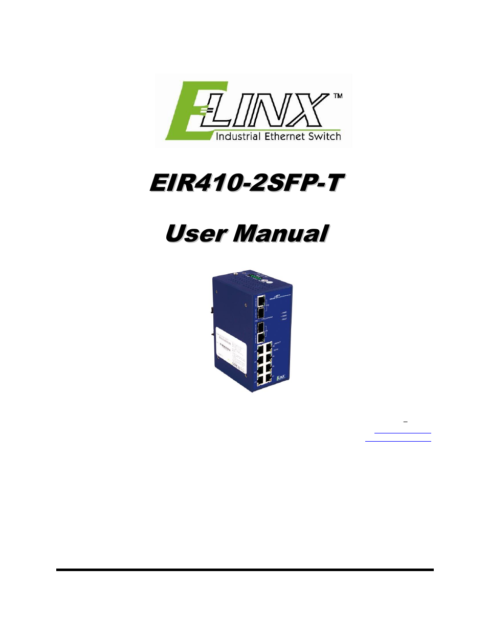 B&B Electronics EIR410-2SFP-T - Manual User Manual | 25 pages