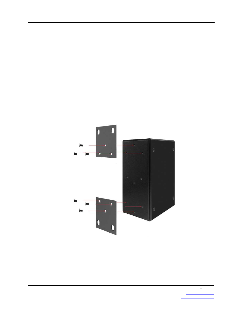 Wall or panel mount plate mounting | B&B Electronics EIR410-2SFP-T - Manual User Manual | Page 19 / 25