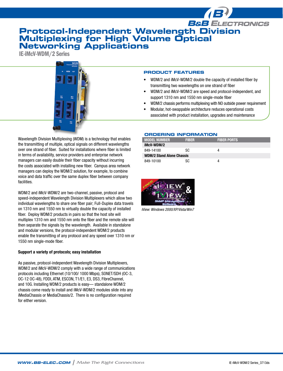 B&B Electronics 849-14100 - Datasheet User Manual | 2 pages