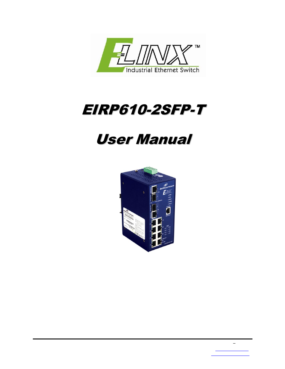 B&B Electronics EIRP610-2SFP-T - Manual User Manual | 147 pages