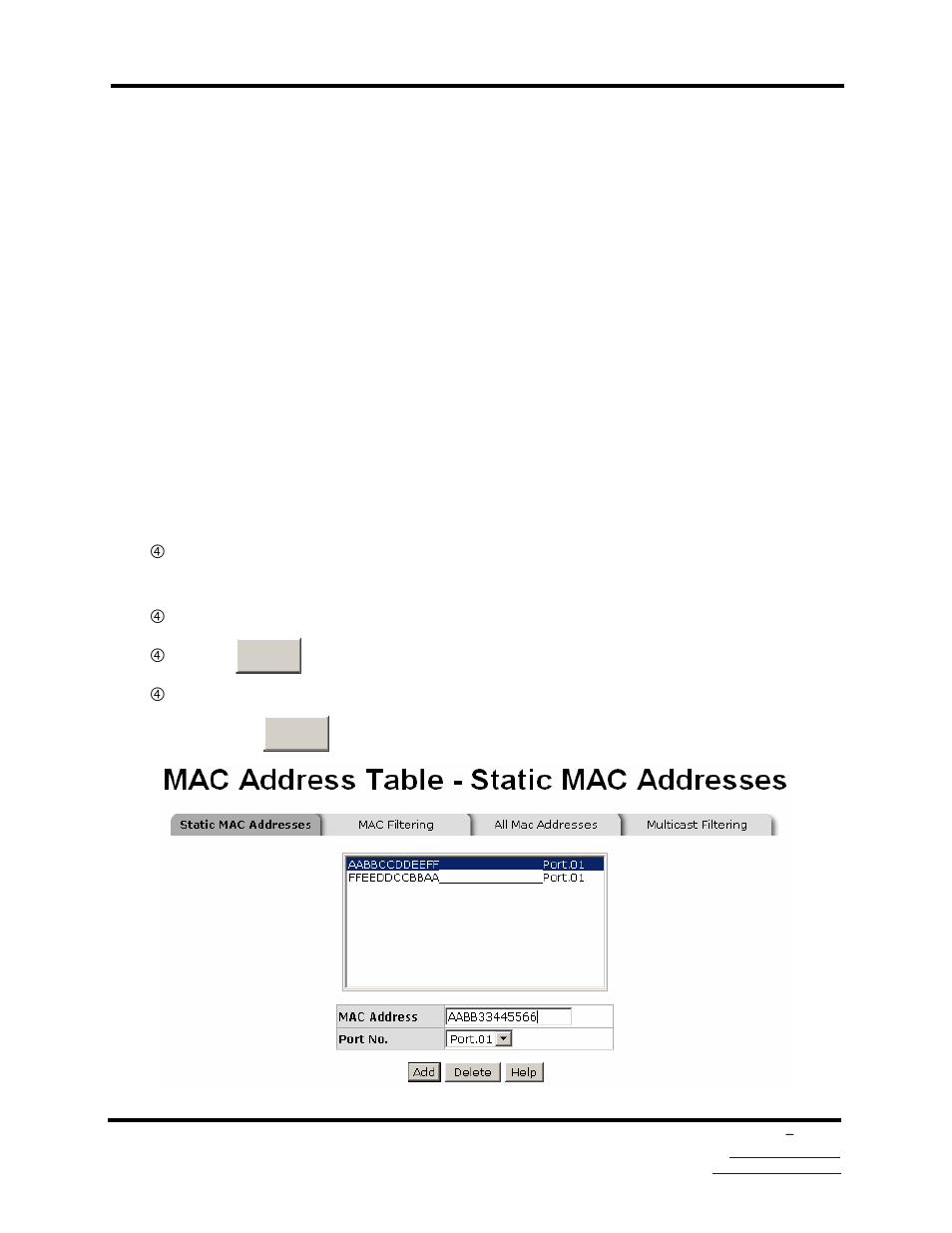 26 mac address table, 1 static mac address, Add the static mac address | B&B Electronics EIRP610-2SFP-T - Manual User Manual | Page 111 / 147