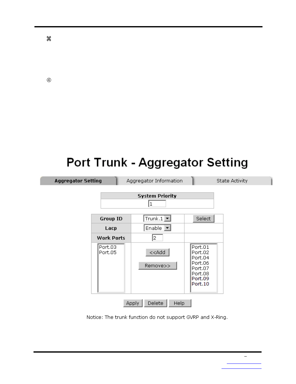 Lacp enabled | B&B Electronics EIRP610-2SFP-T - Manual User Manual | Page 70 / 147