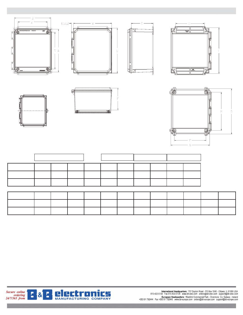 B&B Electronics AMU1084 - Datasheet User Manual | Page 2 / 2