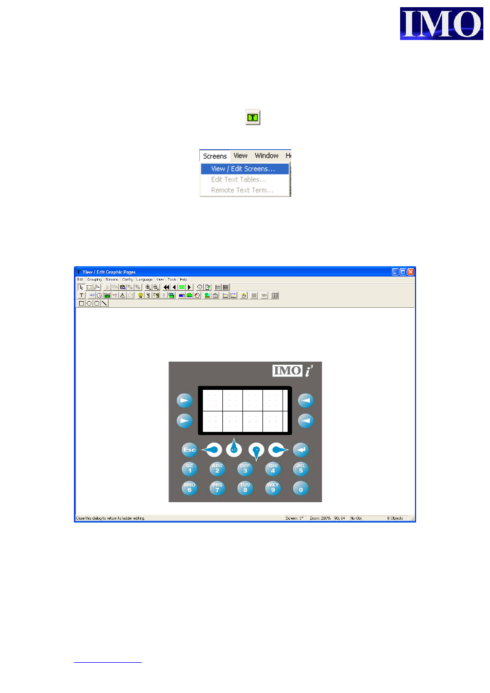 Screen editor | B&B Electronics I3A12X_20B05-SOHF - Manual User Manual | Page 25 / 50