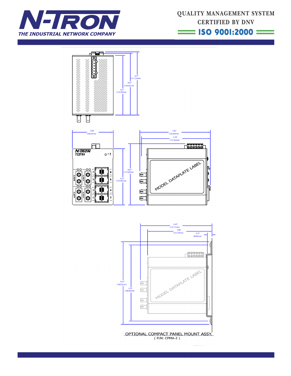 B&B Electronics 712FX4-SC_ST - Datasheet User Manual | Page 3 / 3