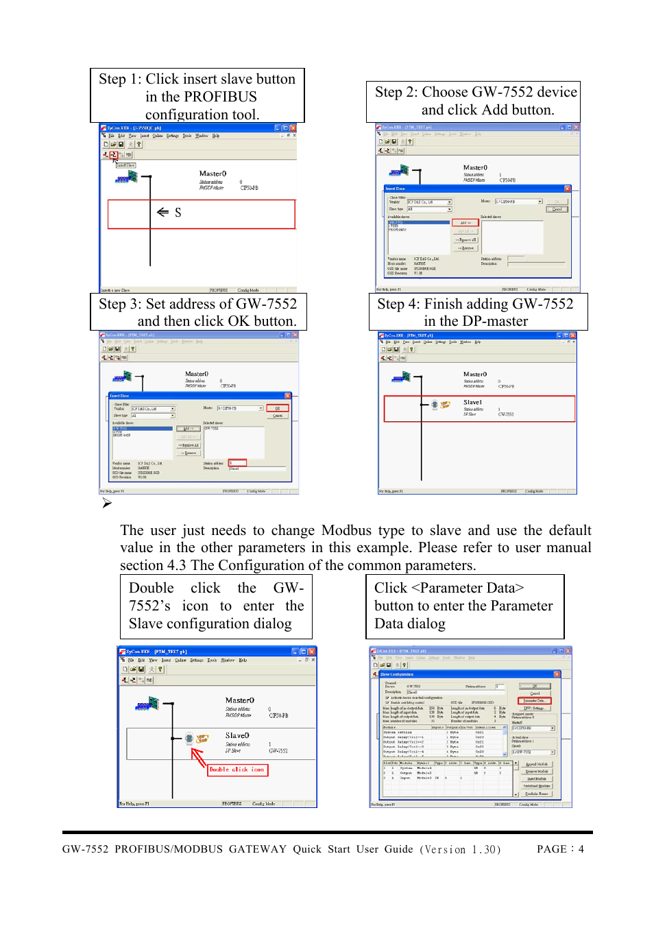 B&B Electronics GW-7552 - Quick Start Guide User Manual | Page 4 / 8
