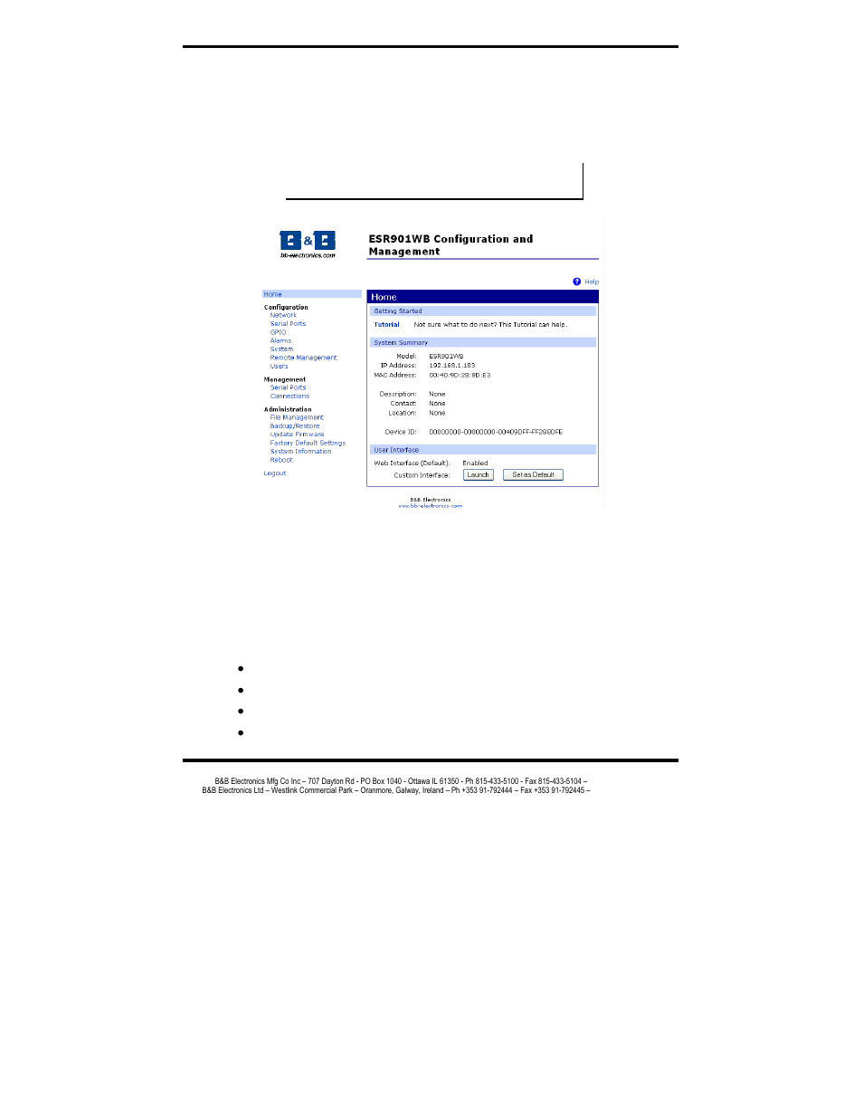 Using tutorial and help, Configuring network settings | B&B Electronics ESR901WB - Manual User Manual | Page 26 / 60