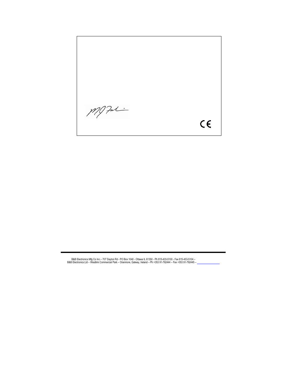 B&B Electronics ESR901WB - Manual User Manual | Page 59 / 60