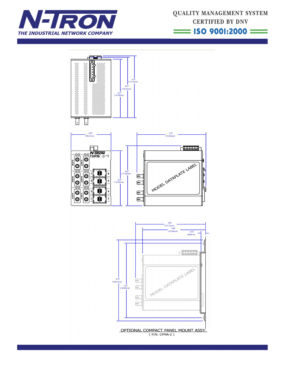 B&B Electronics 714FX6-SC_ST - Datasheet User Manual | Page 3 / 3