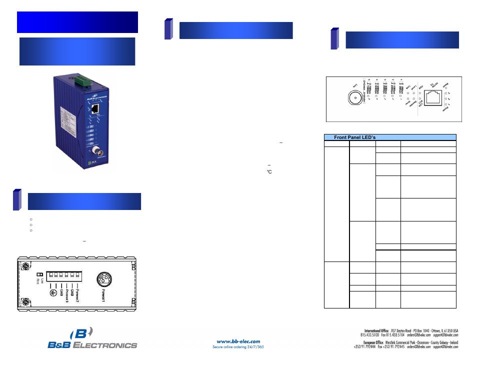 B&B Electronics EIR-EXTEND-C - Quick Start Guide User Manual | 2 pages