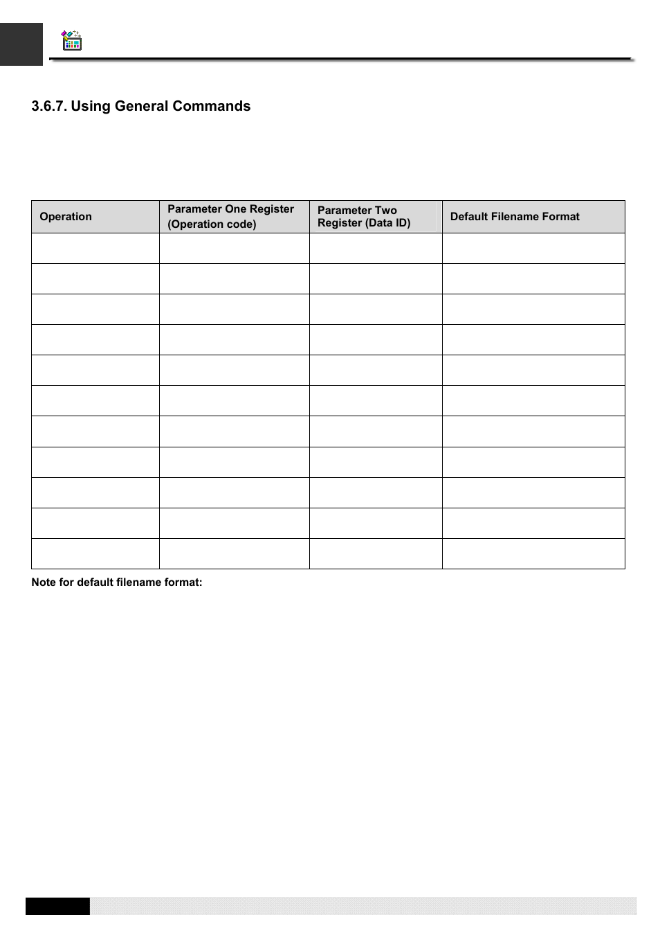 Using general commands, Pm designer operation manual | B&B Electronics WOP-2121V-N4AE - Manual User Manual | Page 106 / 664