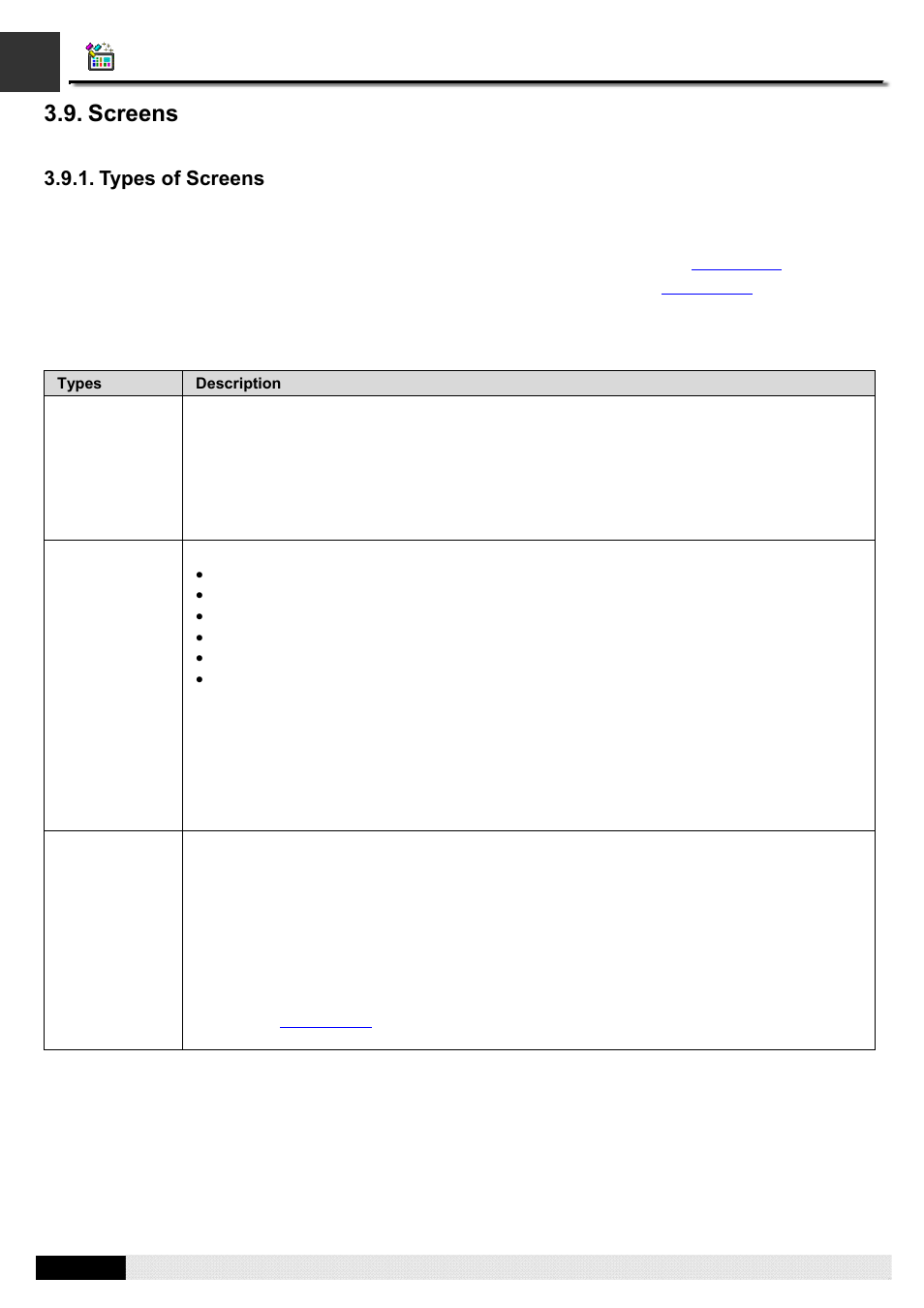 Screens, Types of screens, Pm designer operation manual | B&B Electronics WOP-2121V-N4AE - Manual User Manual | Page 112 / 664