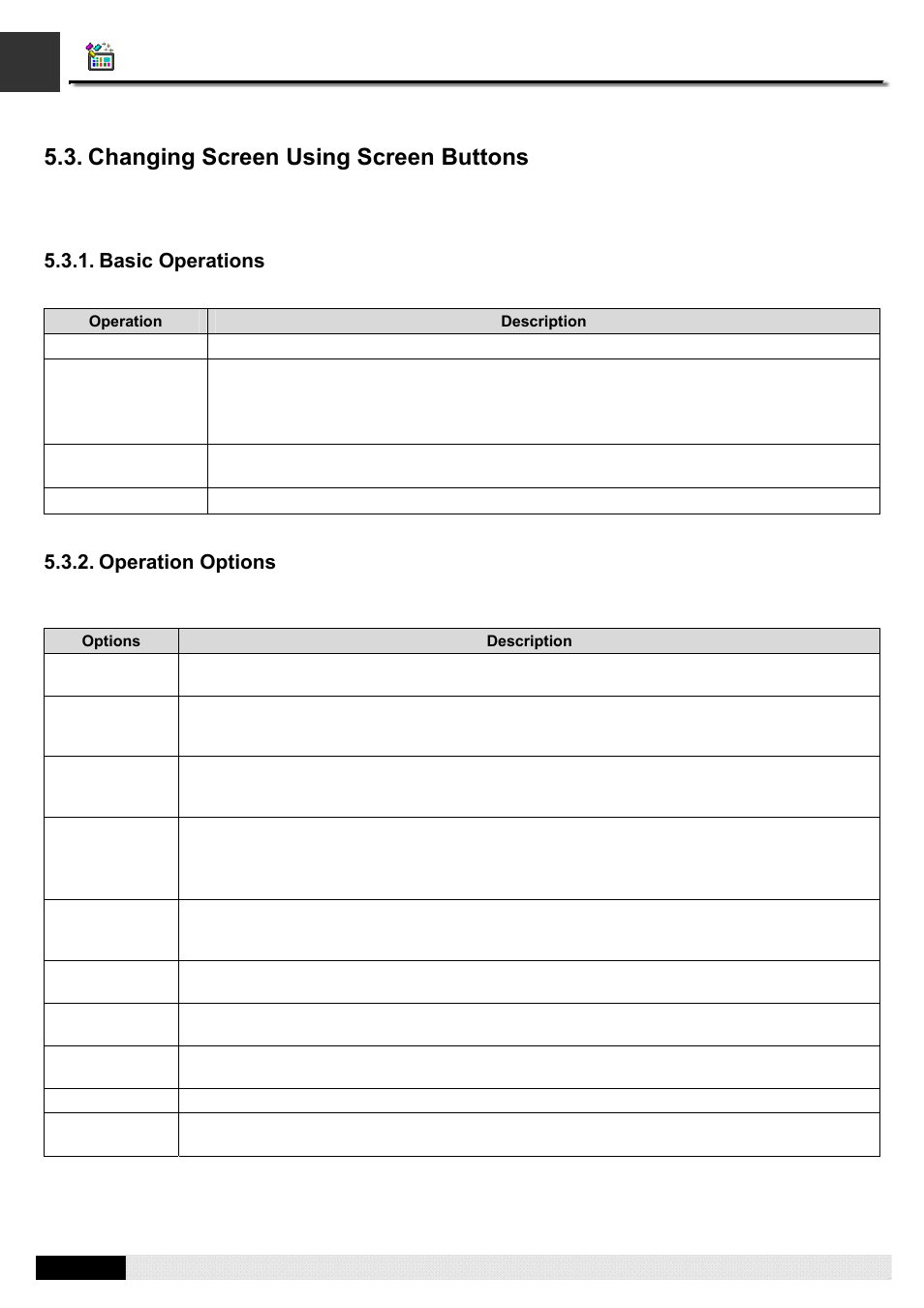 Changing screen using screen buttons, Pm designer operation manual | B&B Electronics WOP-2121V-N4AE - Manual User Manual | Page 189 / 664