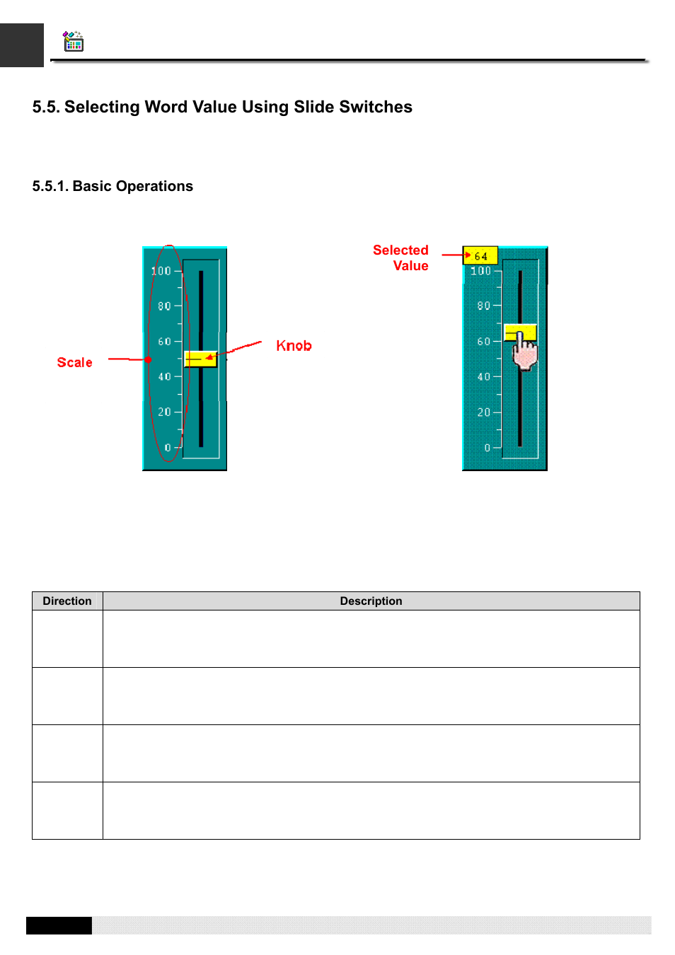 Selecting word value using slide switches, Pm designer operation manual | B&B Electronics WOP-2121V-N4AE - Manual User Manual | Page 201 / 664