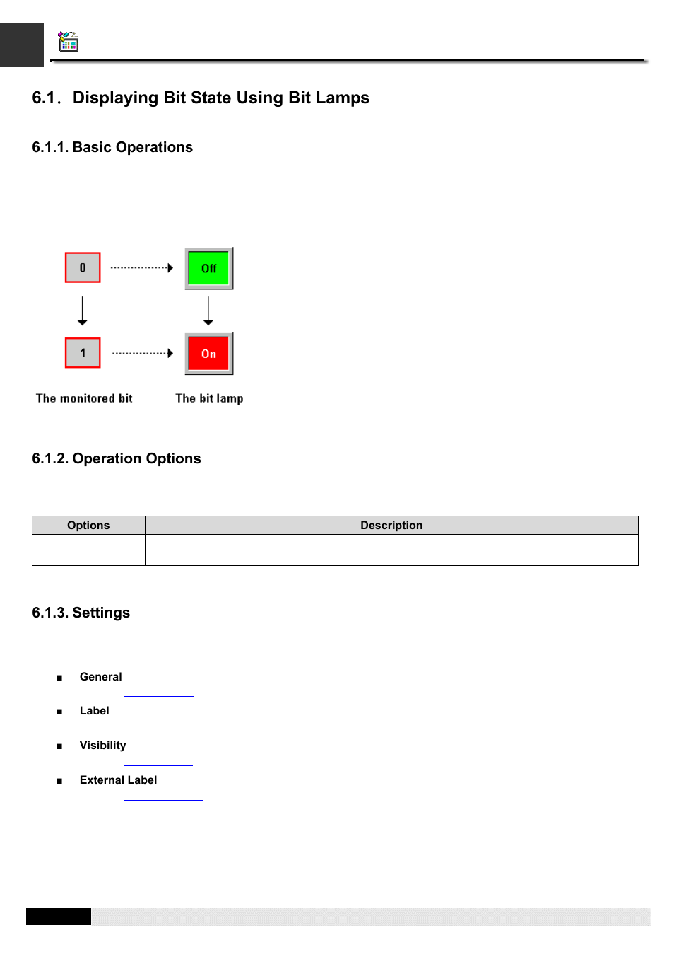 1 ． displaying bit state using bit lamps | B&B Electronics WOP-2121V-N4AE - Manual User Manual | Page 235 / 664