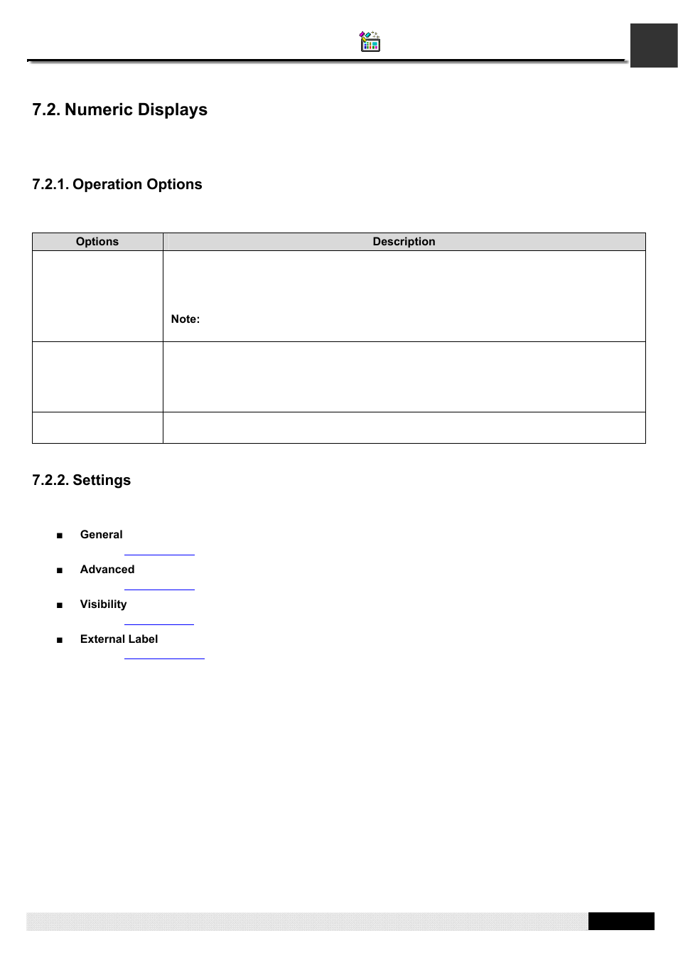 Numeric displays, Pm designer operation manual | B&B Electronics WOP-2121V-N4AE - Manual User Manual | Page 252 / 664