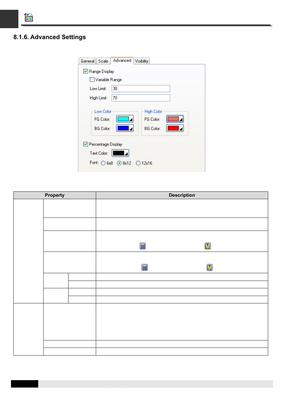 Advanced settings, Pm designer operation manual | B&B Electronics WOP-2121V-N4AE - Manual User Manual | Page 283 / 664