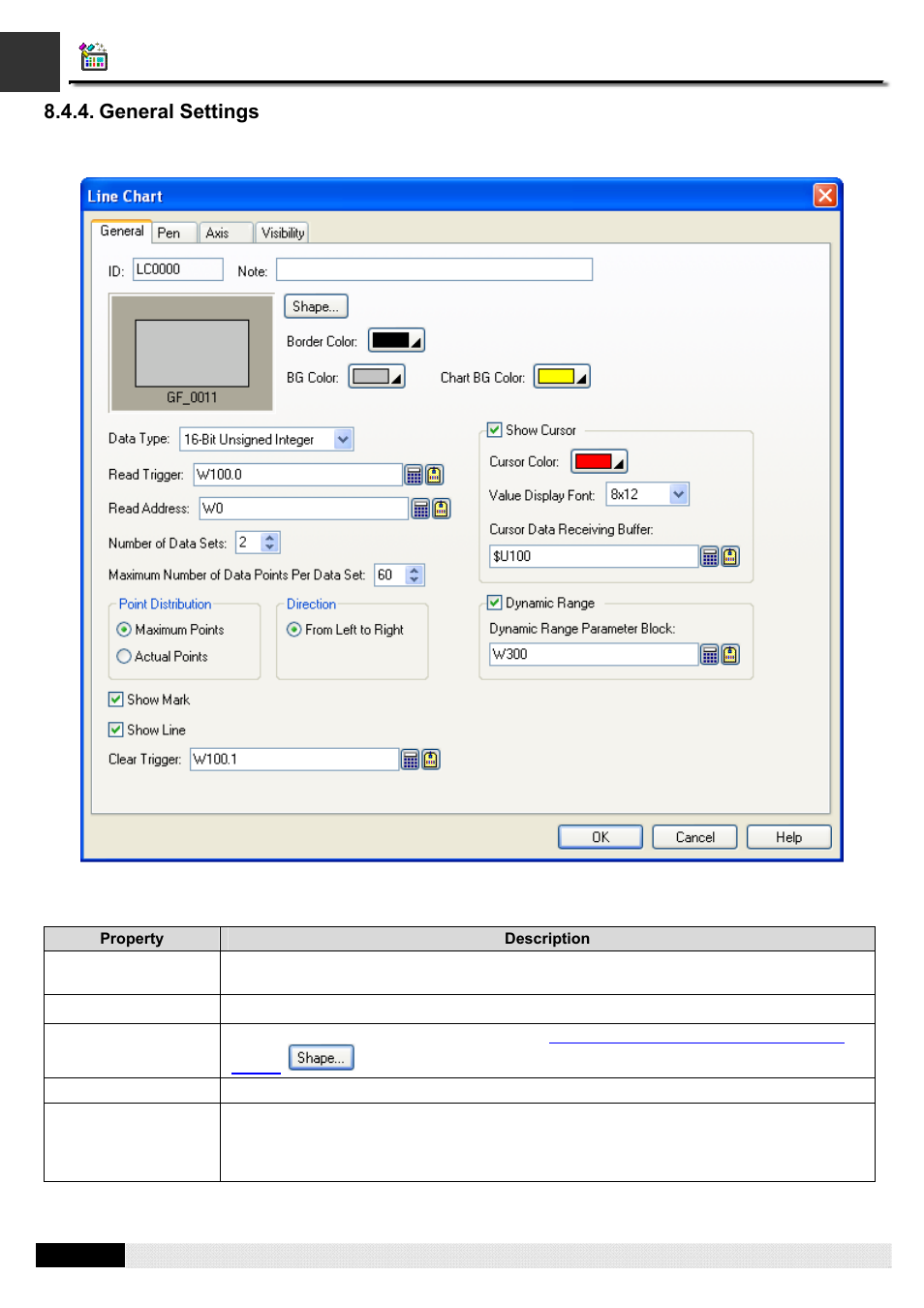 General settings, Pm designer operation manual | B&B Electronics WOP-2121V-N4AE - Manual User Manual | Page 295 / 664