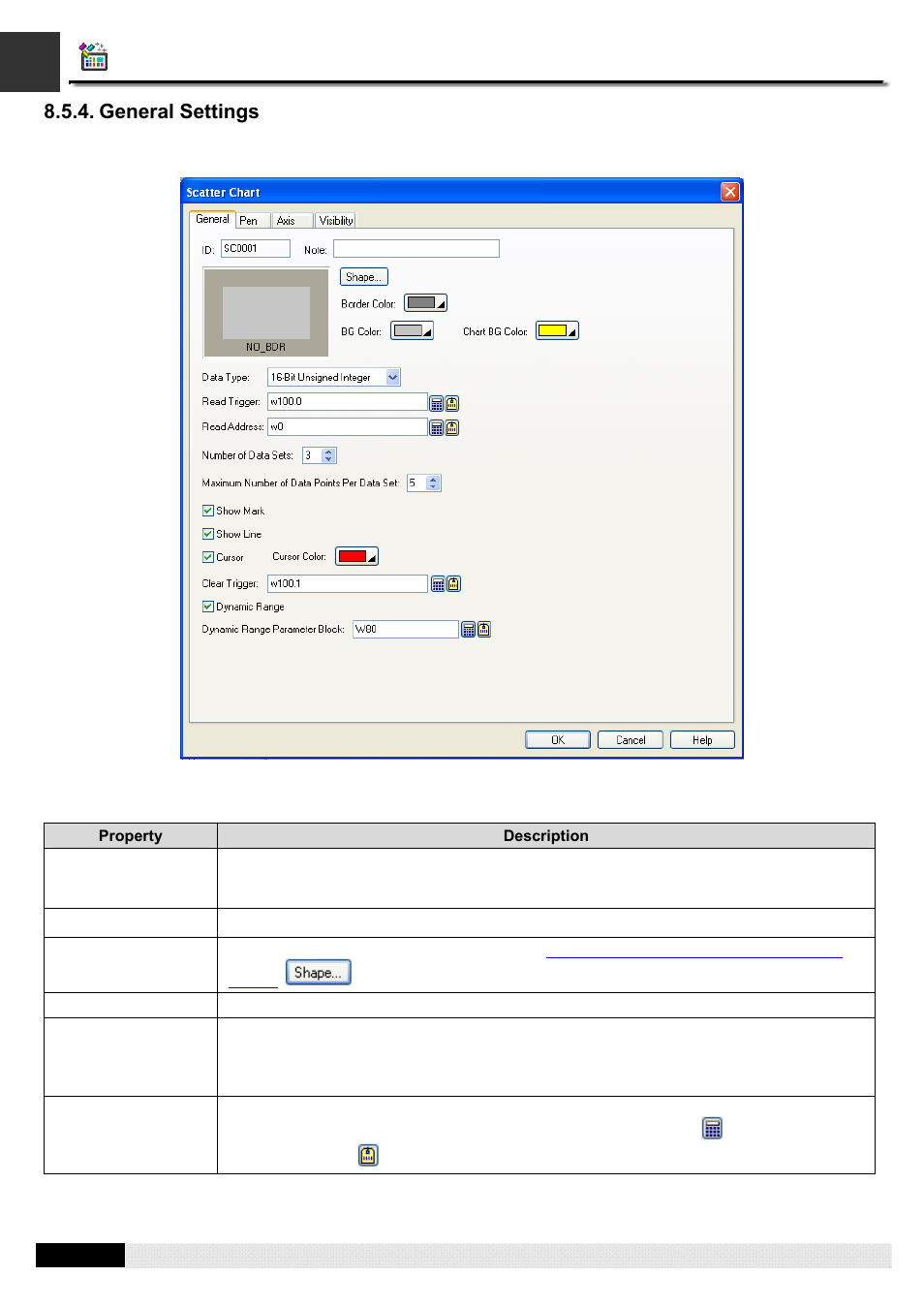 General settings, Pm designer operation manual | B&B Electronics WOP-2121V-N4AE - Manual User Manual | Page 305 / 664